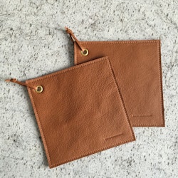 Hot Pads - Cognac Leather (set of 2)