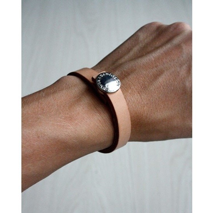 Thin Leather Bracelet - Armband i läder