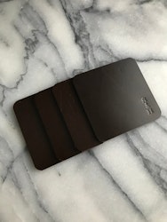 Leather Coasters Brown - Glasunderlägg i läder