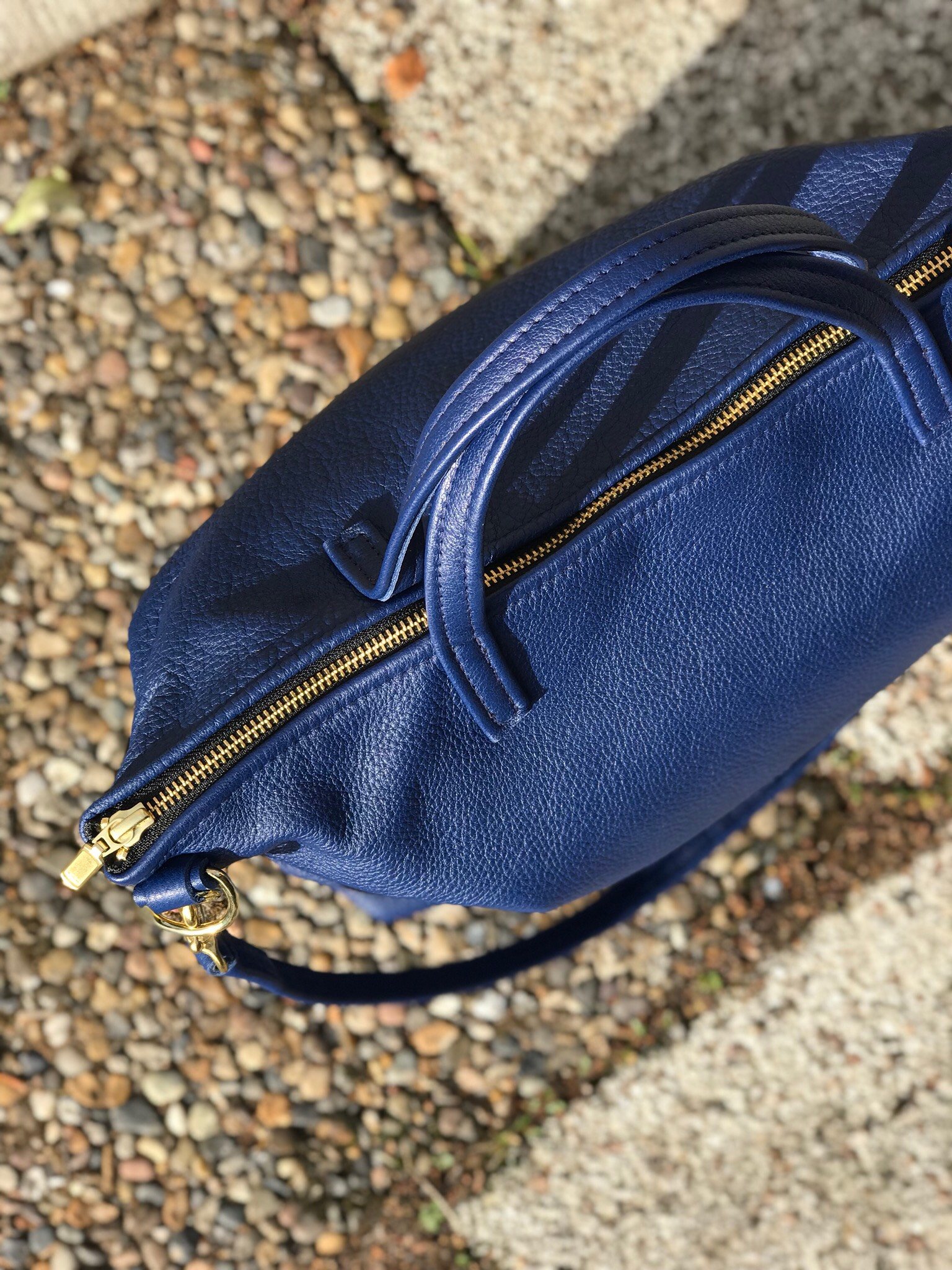New Tote Bag w/ Zipper - Blue