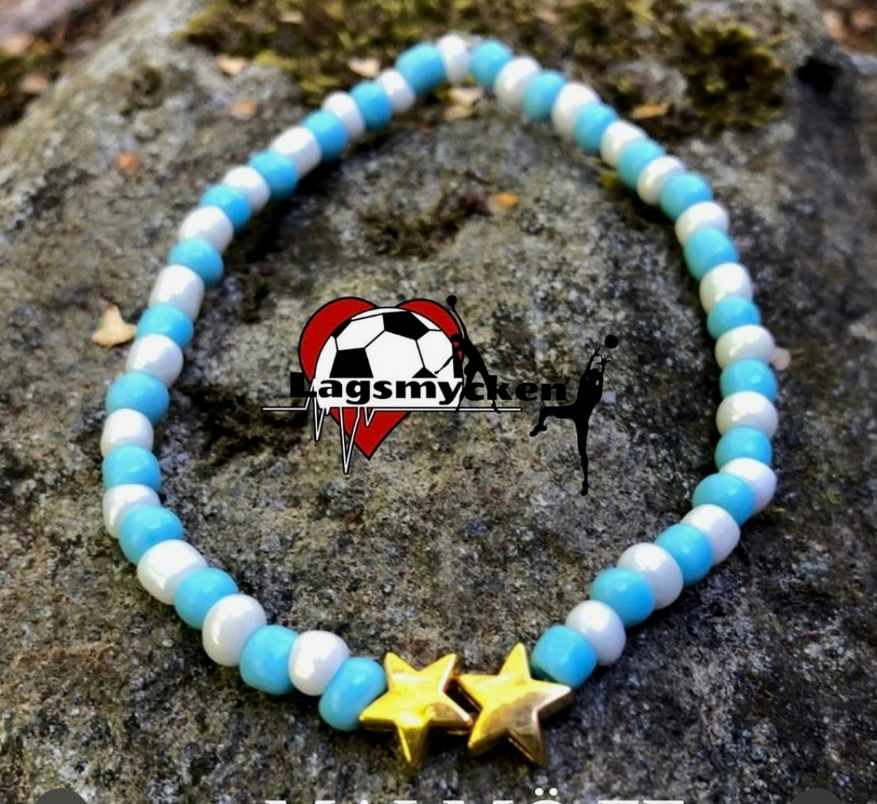 Armband MALMÖ FF/MALMÖ MED TVÅ STJÄRNOR