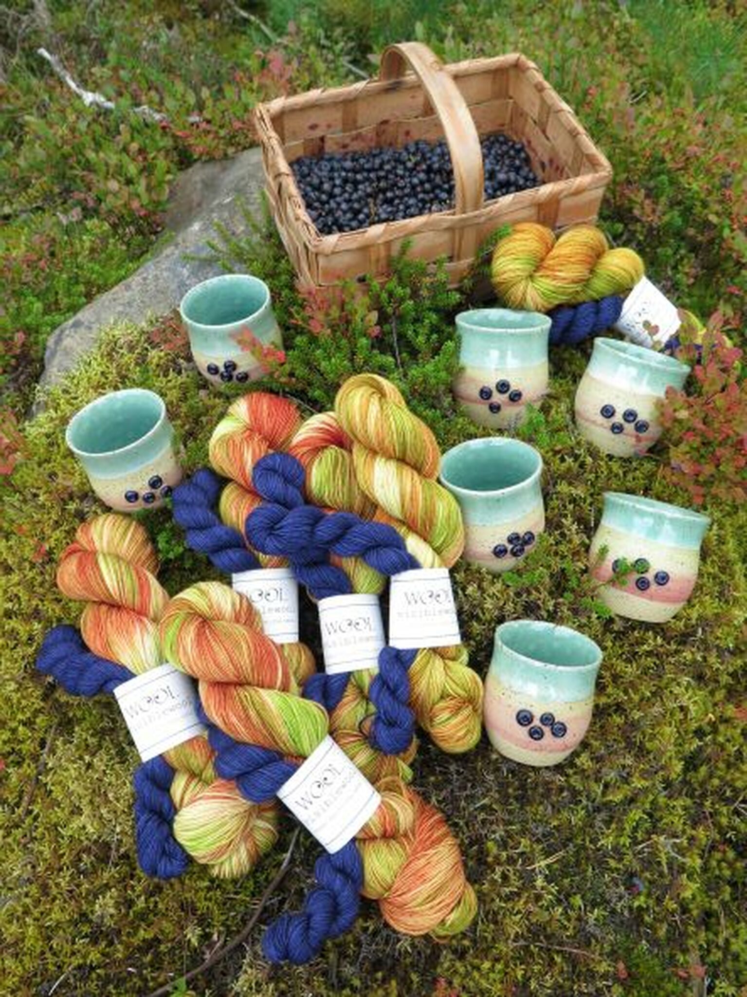 "Putte i blåbärsskogen" Keramik- och garnpaket