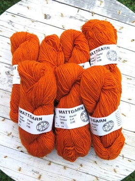 Mattullgarn orange