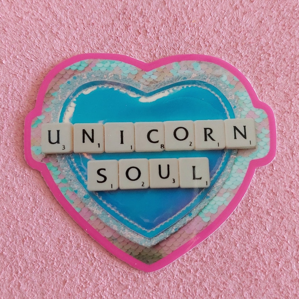Klistermärke - Unicorn soul