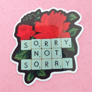 Klistermärke - SORRY NOT SORRY