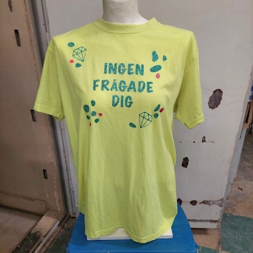 T-SHIRT MED TRYCK - Ingen frågade dig