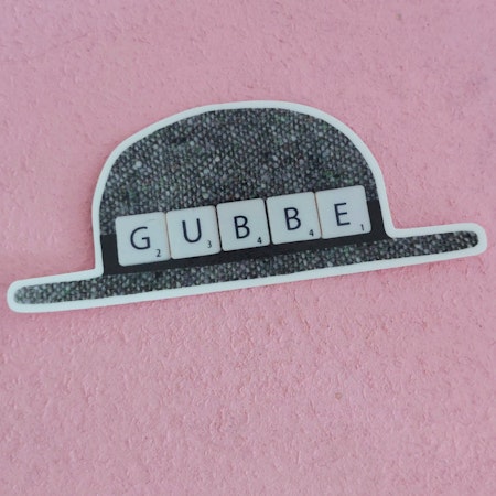 Klistermärke - GUBBE