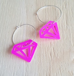 Örhängen - Pink Diamond