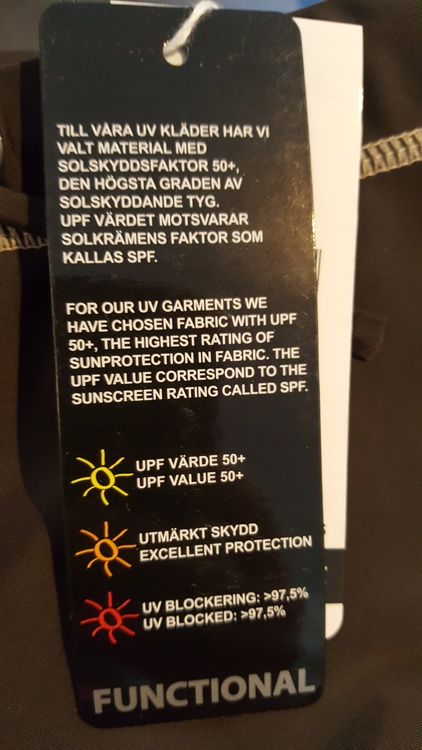 Brun badtröja med UV skydd från Villervalla.