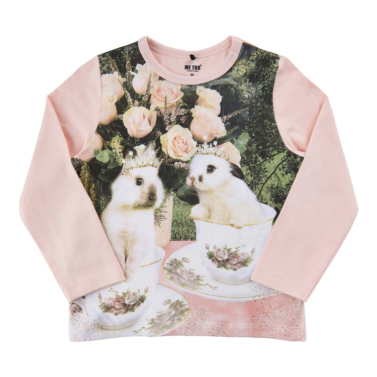 Rosa tröja med kaniner från Me Too. 5234.