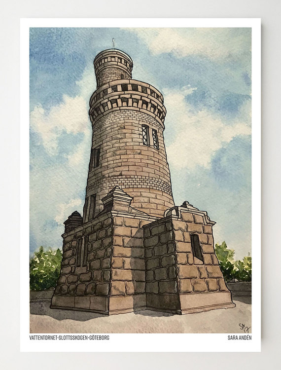 Konstkort Vattentornet