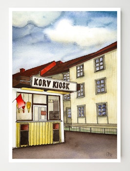 Korv kiosk Konstkort