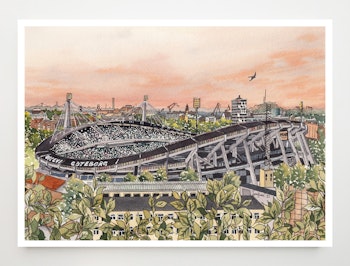 Ullevi liggande Konstkort