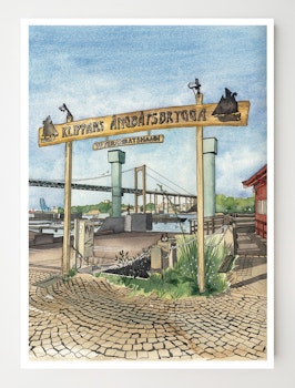 Ångbåtsbryggan Konstkort