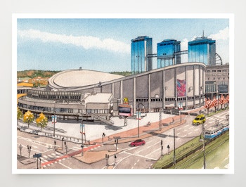 Scandinavium liggande Konstkort