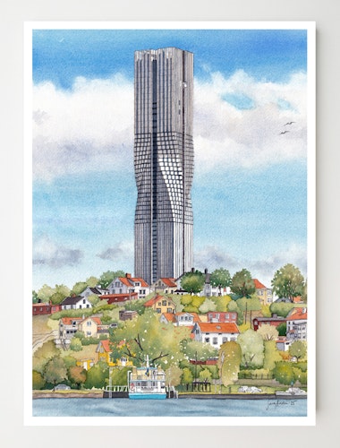 Slottsberget/Karlatornet Konstkort