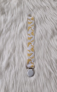 Bananer, vitt runt clips