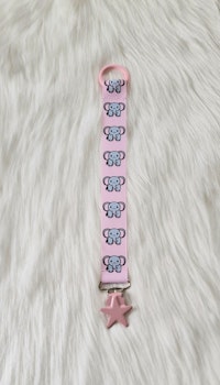 Elefant rosa, rosa stjärnclips