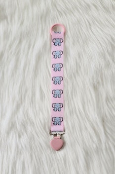 Elefant rosa, rosa hjärtclips