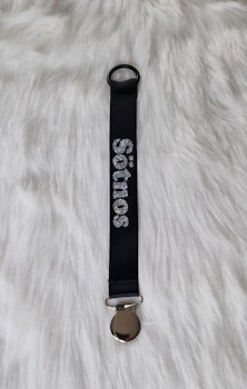 Sötnos silverglitter, runt clips