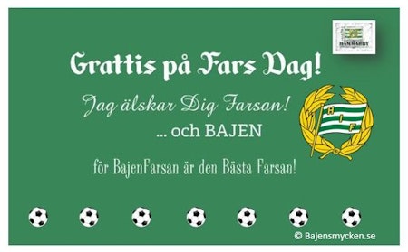 Världens Bästa Bajenfarsa armband inkl grattiskort