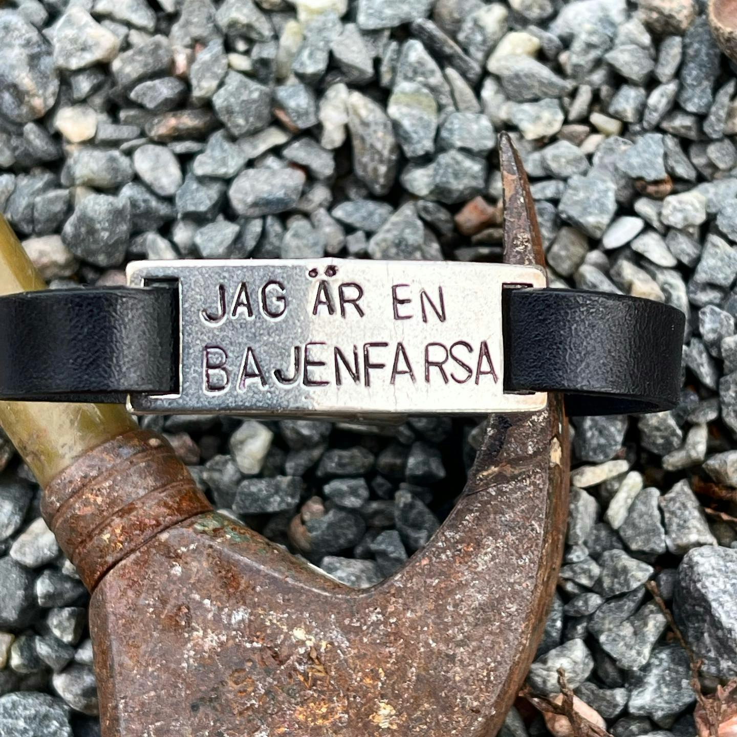 Jag är en Bajenfarsa armband inkl grattiskort