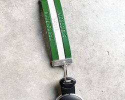 Grönvit Nyckelring