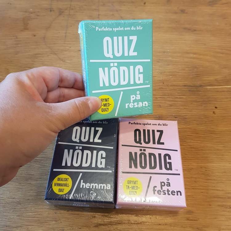 Spel Quiznödig -  på resan