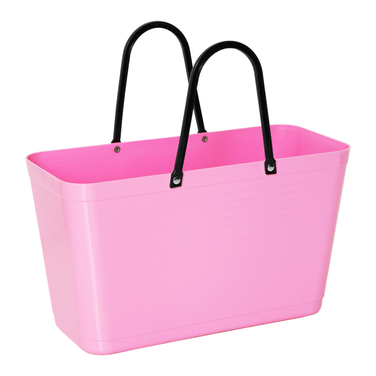 Hinza väska stor rosa -green plastic