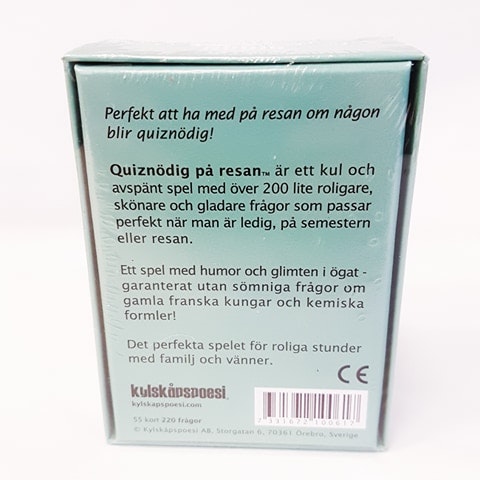 Spel Quiznödig -  på resan