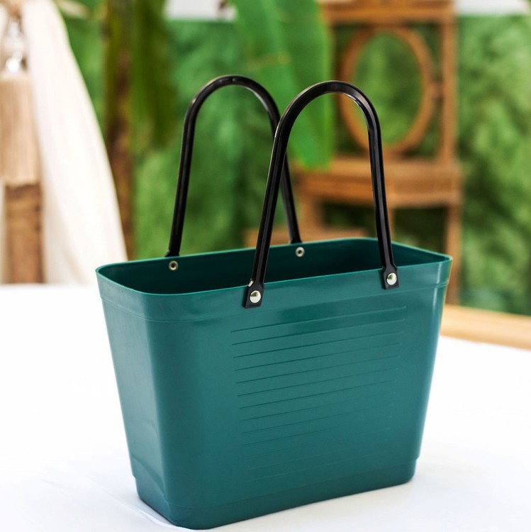 Hinza väska liten mörkgrön -green plastic
