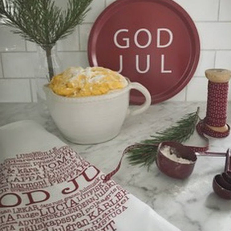 Kökshandduk God Jultext-Mellow Design