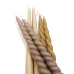 Snurrade ljus ockra 2-pack