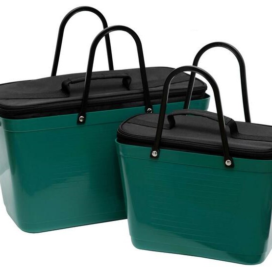 Hinza väska stor mörkgrön -green plastic