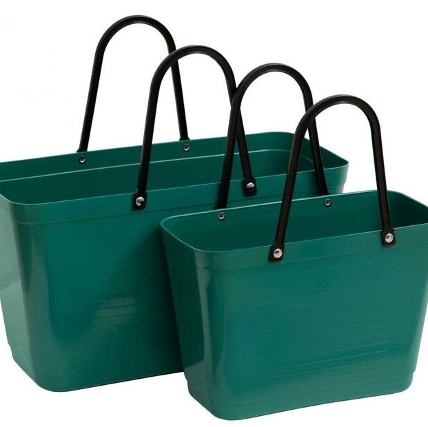 Hinza väska stor mörkgrön -green plastic