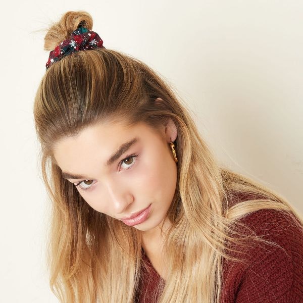 Scrunchie röd