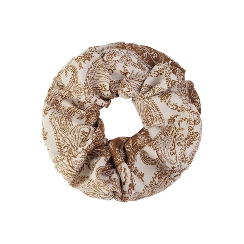 Scrunchie paisley beige