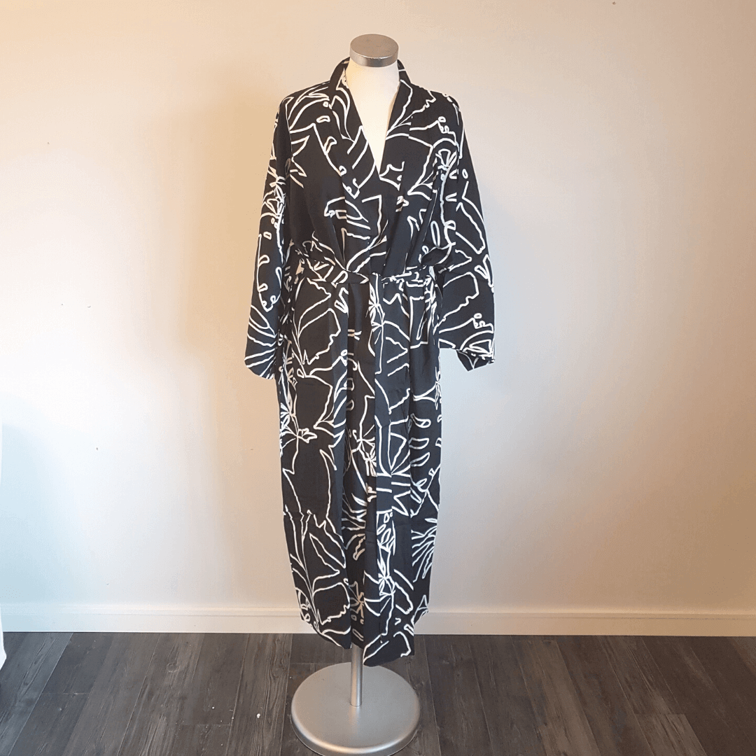 Kimono Svart-vit