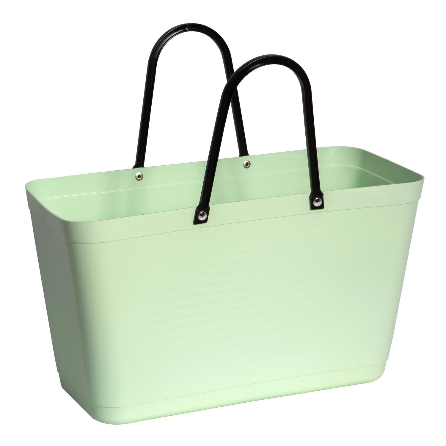Hinza väska stor ljusgrön  -green plastic