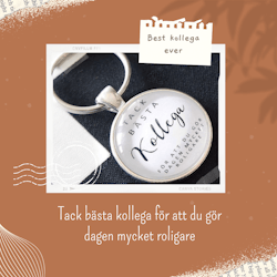 Nyckelring Tack kollega