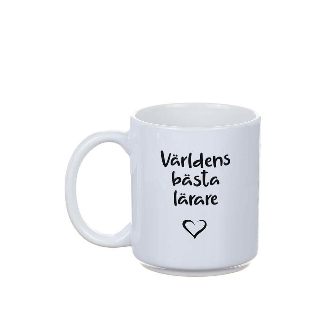 Mugg Världens bästa lärare sv