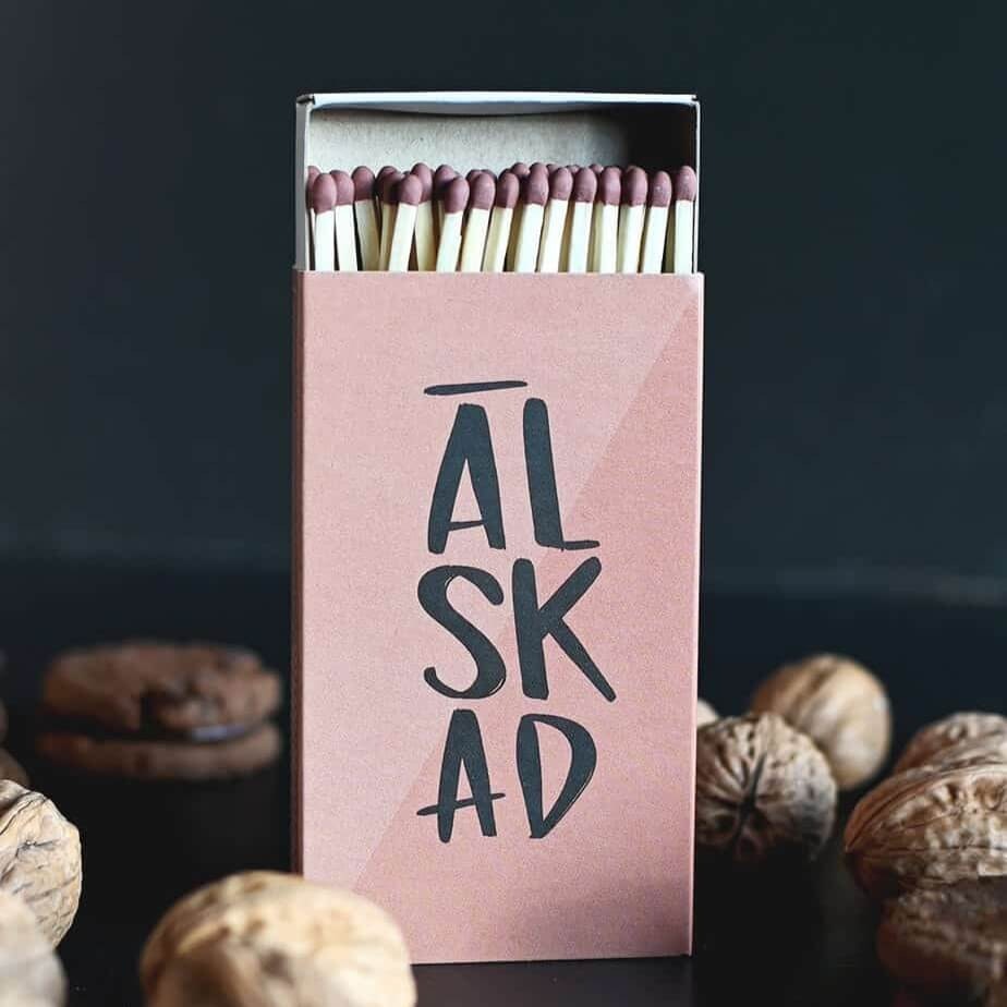 Tändsticksask Älskad