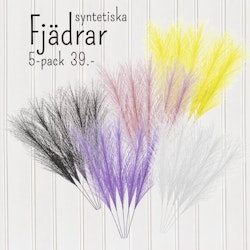 Påskfjädrar syntetiska gula