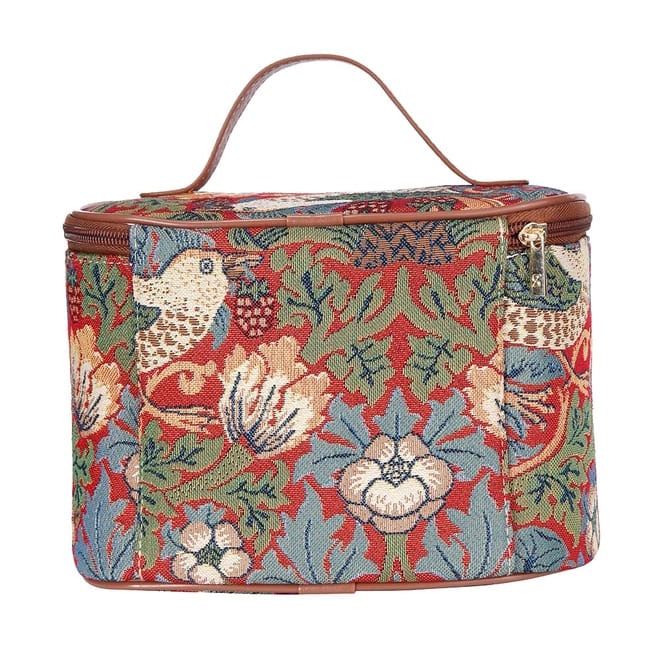Necessär Strawberry Thief röd -  WILLIAM MORRIS