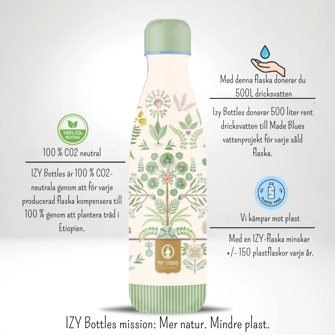 Vattenflaska vit Bamboleo - PIP STUDIO