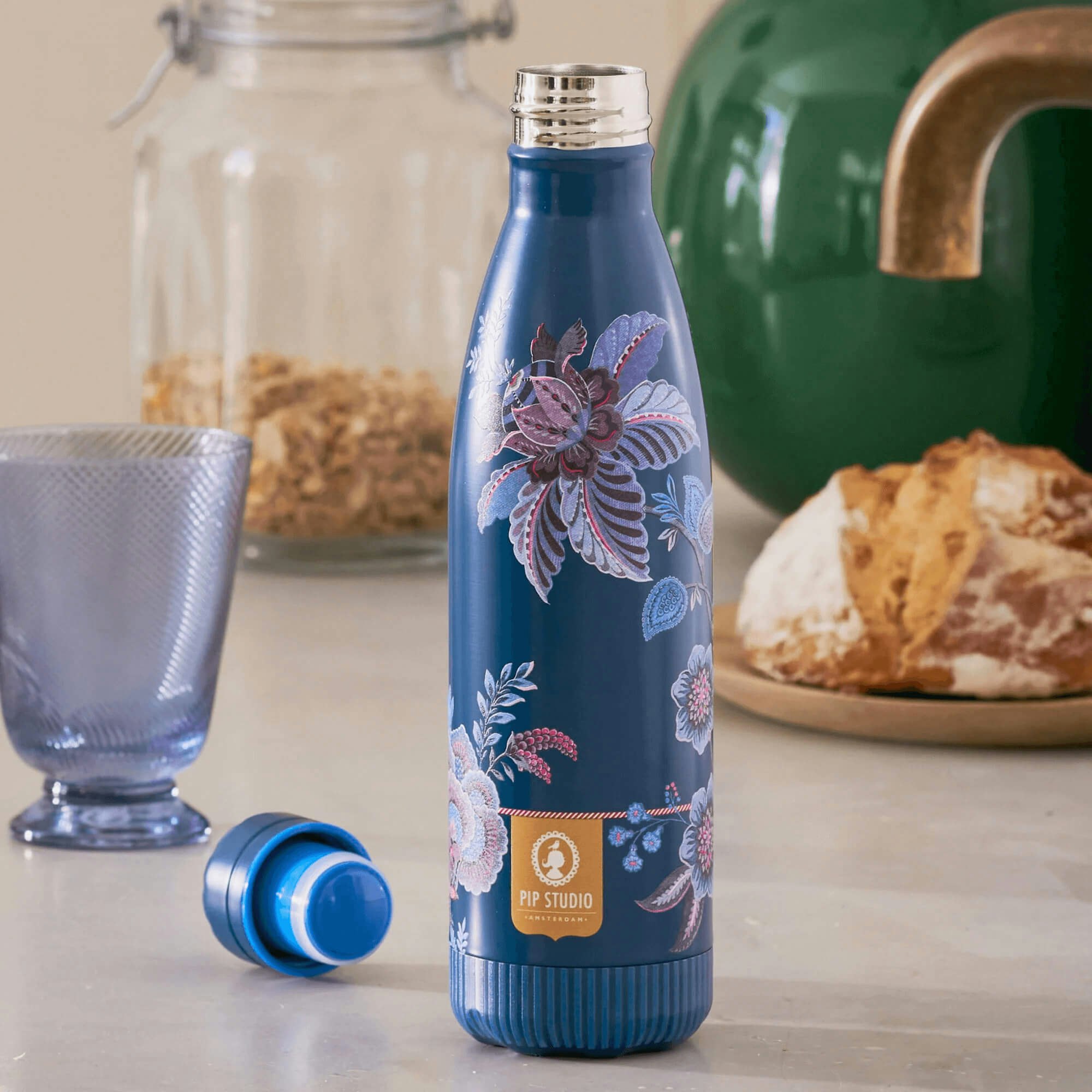 Vattenflaska blå Cece - PIP STUDIO