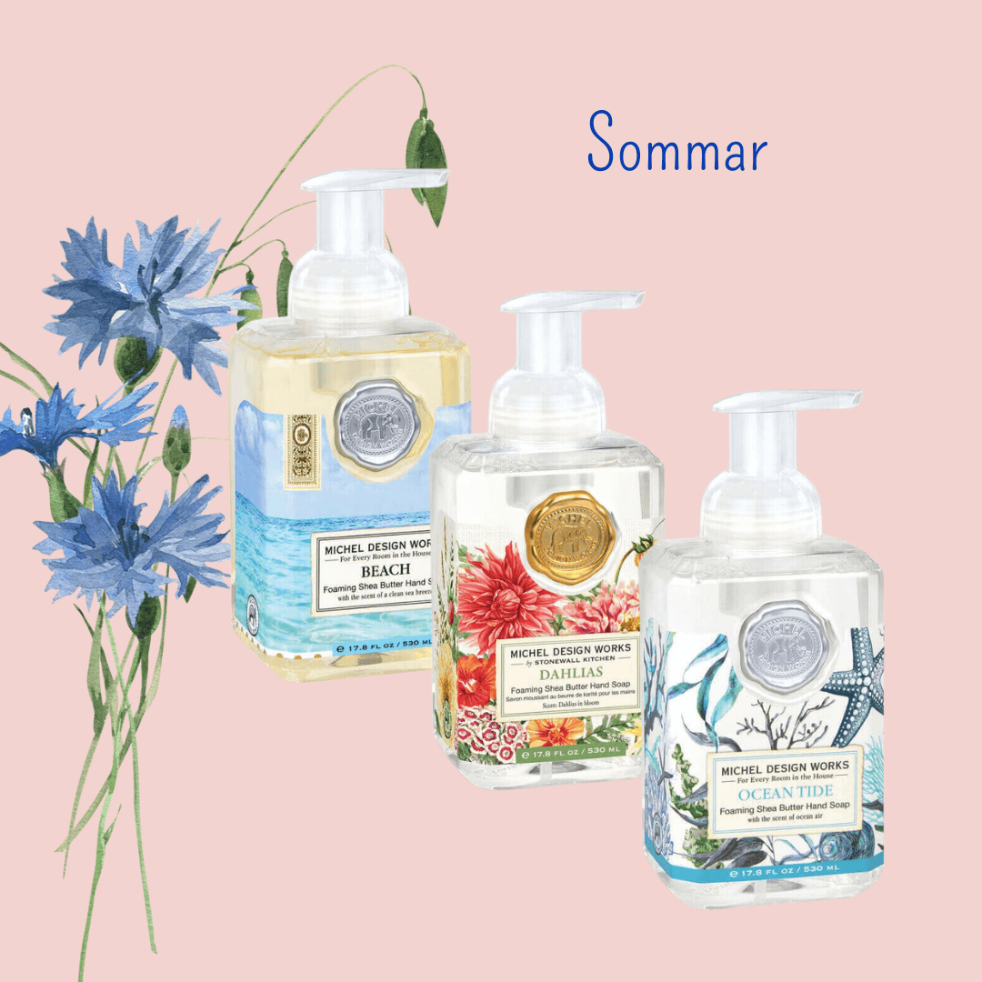 Skumtvålar 3-pack Sommar- MICHEL DESIGN WORKS