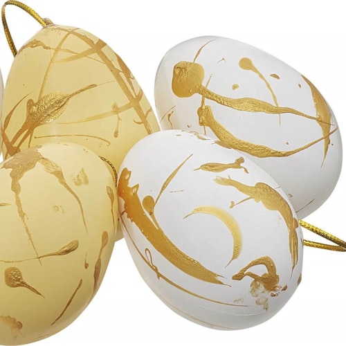 Påskägg stänk vit goldie
