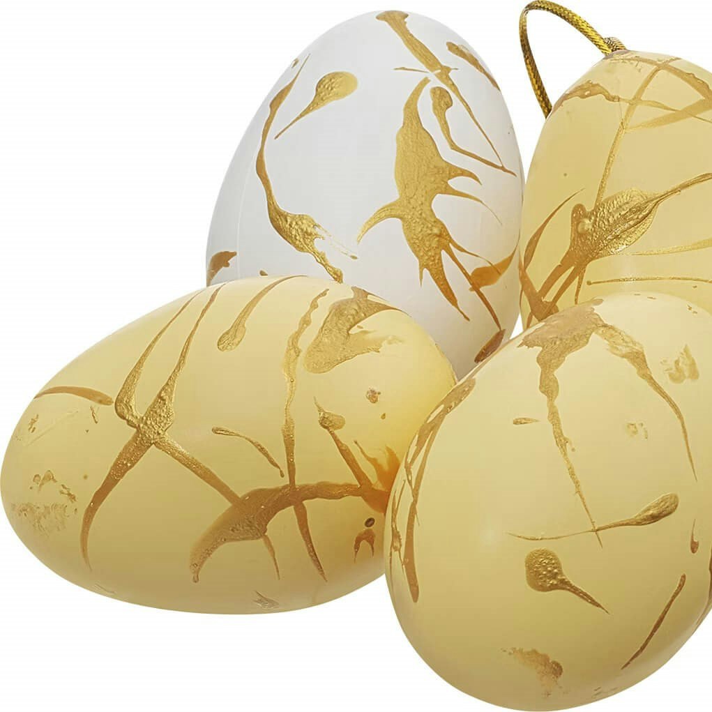 Påskägg stänk vit goldie