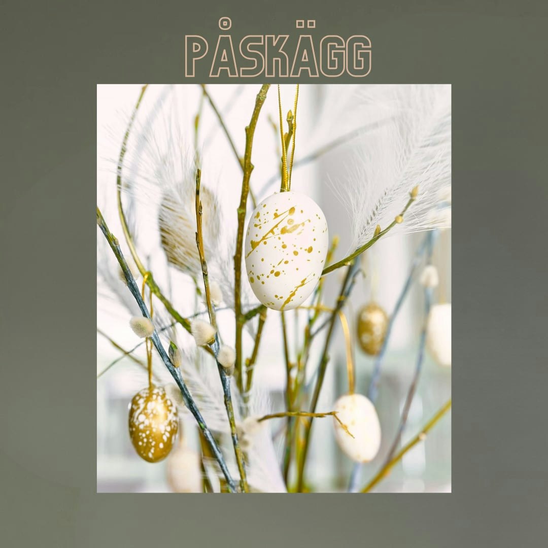 Påskägg stänk guld